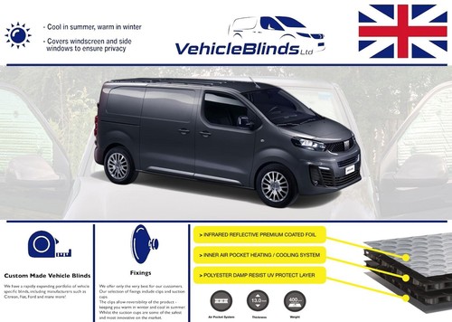 Tende stealth per fiat scudo - tende,